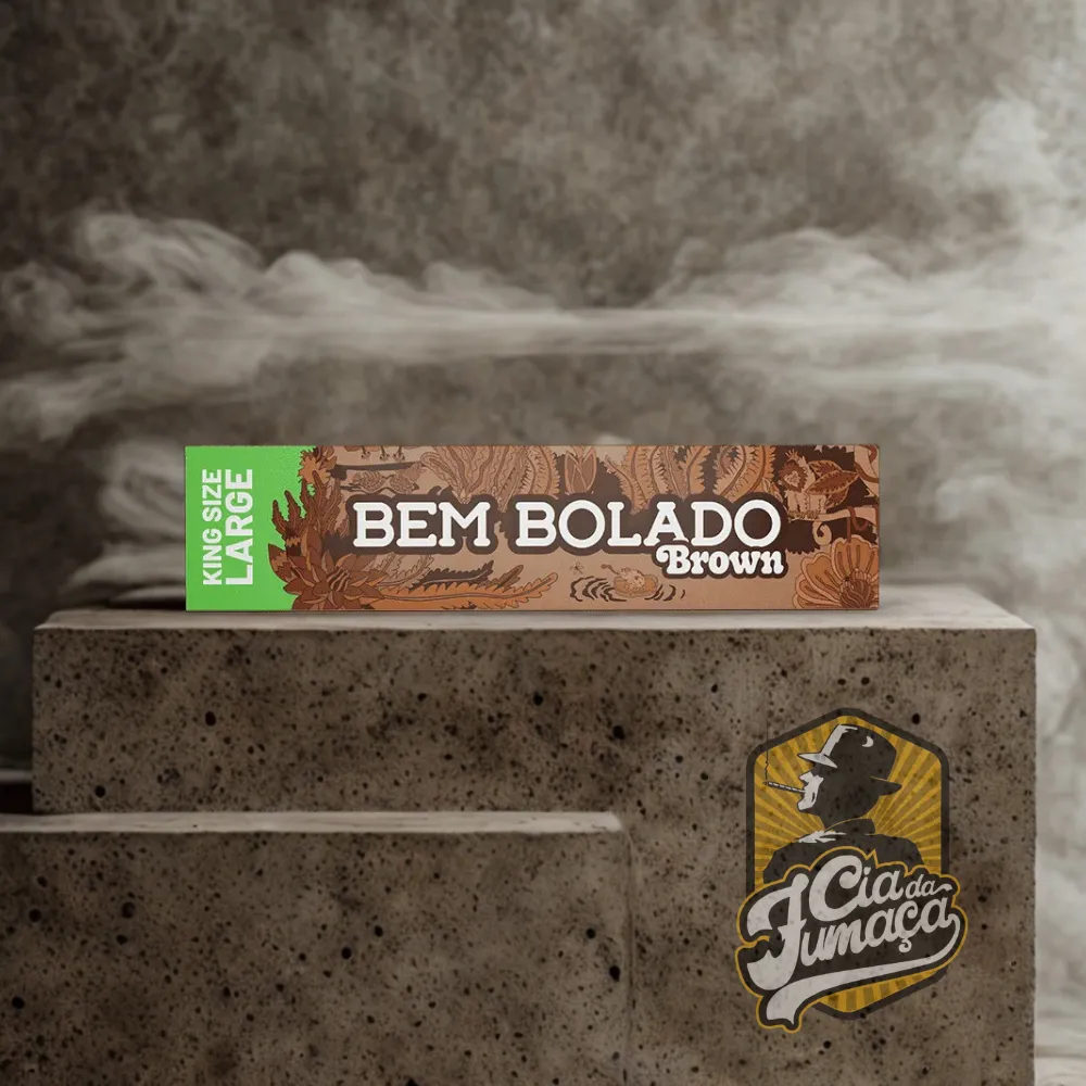 Seda Bem Bolado Brown - King Size Large (Livreto c/ 35 Folhas)